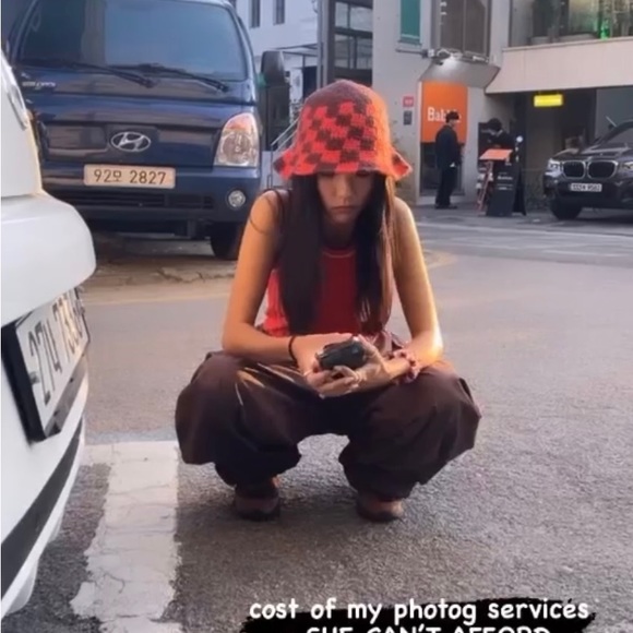 Memorial Day Crochet Bucket Hat Cinnamon Check Size 1 - Picture 3 of 4